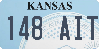 KS license plate 148AIT