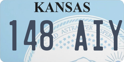 KS license plate 148AIY