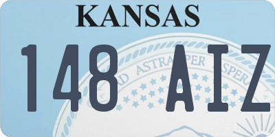 KS license plate 148AIZ