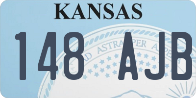 KS license plate 148AJB