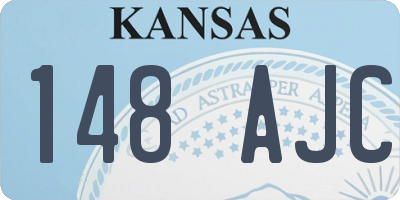 KS license plate 148AJC