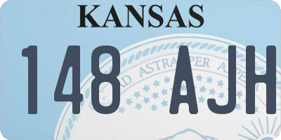KS license plate 148AJH