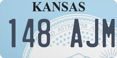 KS license plate 148AJM
