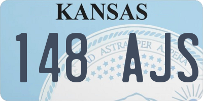 KS license plate 148AJS