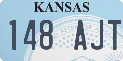 KS license plate 148AJT