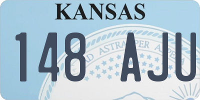 KS license plate 148AJU