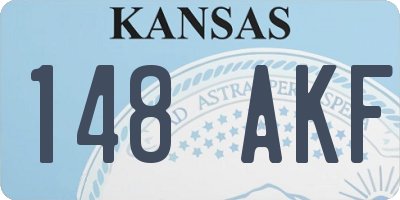 KS license plate 148AKF