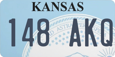 KS license plate 148AKQ