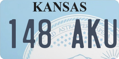 KS license plate 148AKU