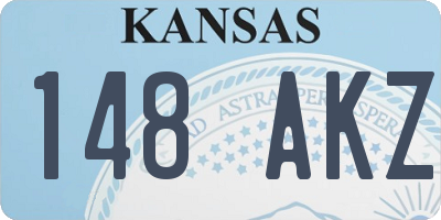 KS license plate 148AKZ