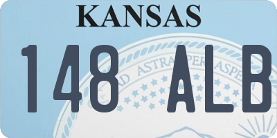 KS license plate 148ALB