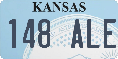 KS license plate 148ALE