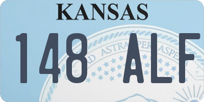 KS license plate 148ALF