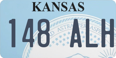KS license plate 148ALH