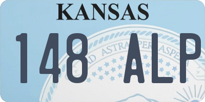 KS license plate 148ALP