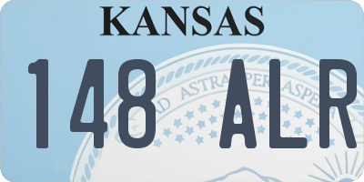KS license plate 148ALR