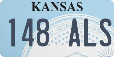 KS license plate 148ALS