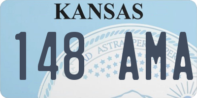 KS license plate 148AMA