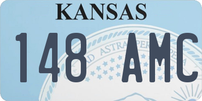 KS license plate 148AMC