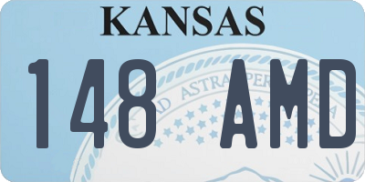 KS license plate 148AMD