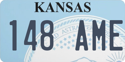 KS license plate 148AME