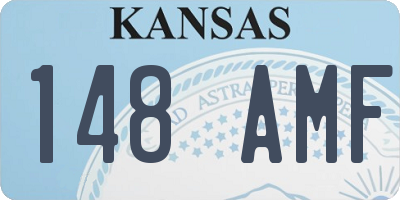 KS license plate 148AMF