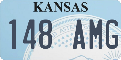 KS license plate 148AMG
