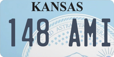KS license plate 148AMI