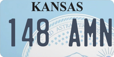 KS license plate 148AMN