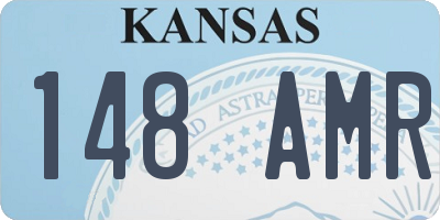 KS license plate 148AMR