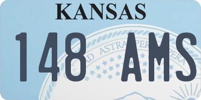 KS license plate 148AMS