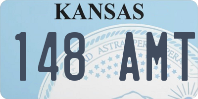 KS license plate 148AMT