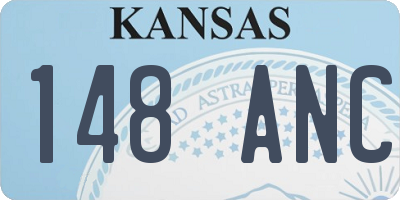 KS license plate 148ANC