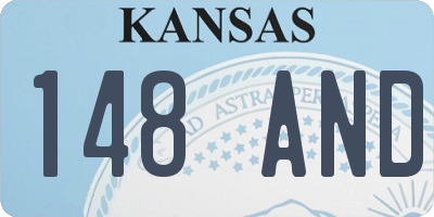 KS license plate 148AND