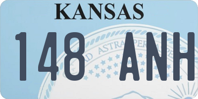 KS license plate 148ANH
