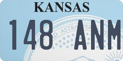 KS license plate 148ANM