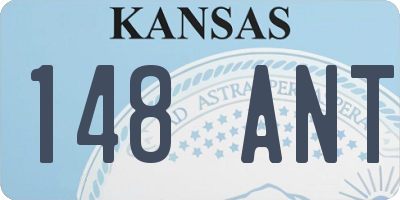 KS license plate 148ANT