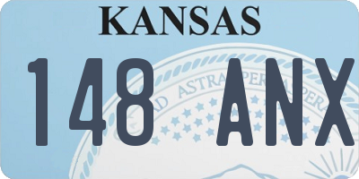 KS license plate 148ANX