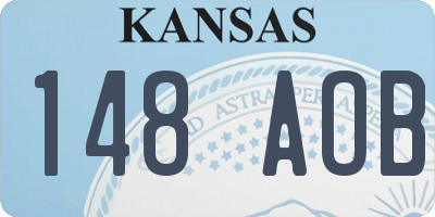 KS license plate 148AOB