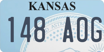 KS license plate 148AOG
