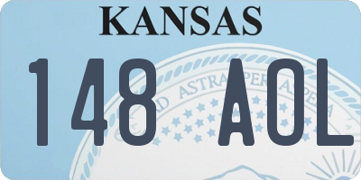 KS license plate 148AOL