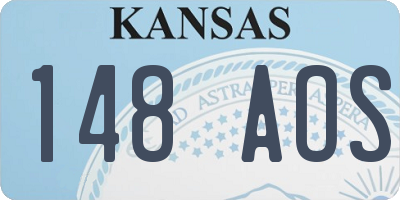 KS license plate 148AOS
