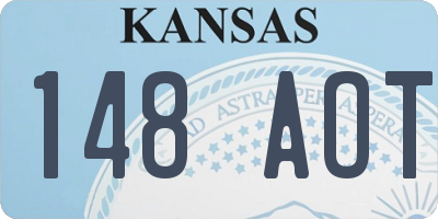 KS license plate 148AOT