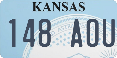 KS license plate 148AOU
