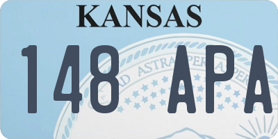 KS license plate 148APA