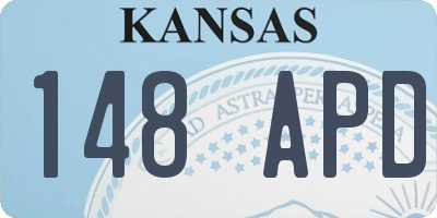 KS license plate 148APD