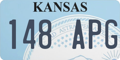 KS license plate 148APG