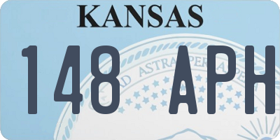 KS license plate 148APH