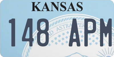 KS license plate 148APM
