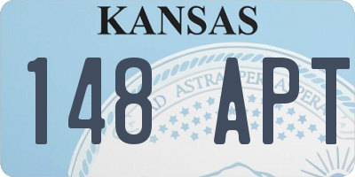 KS license plate 148APT